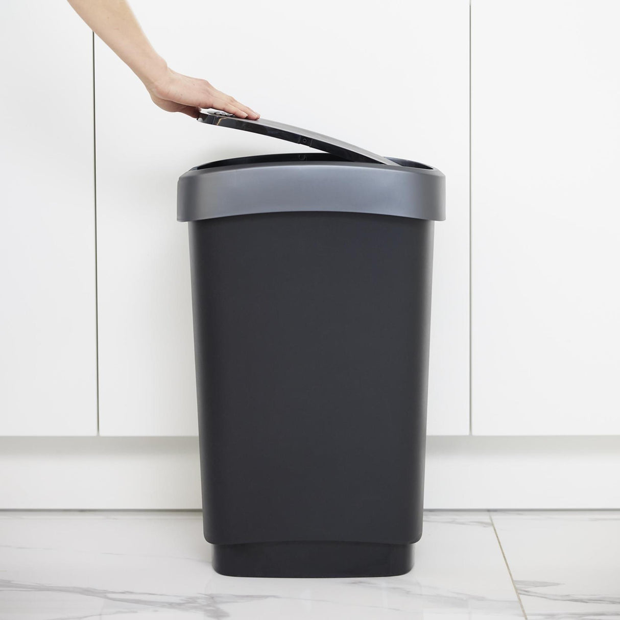 Rotho twist waste bin 25l black