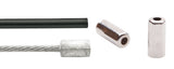 Elvedes Gas Cable Universal 1700 mm 2250 mm Black galvanisé (sur carte)