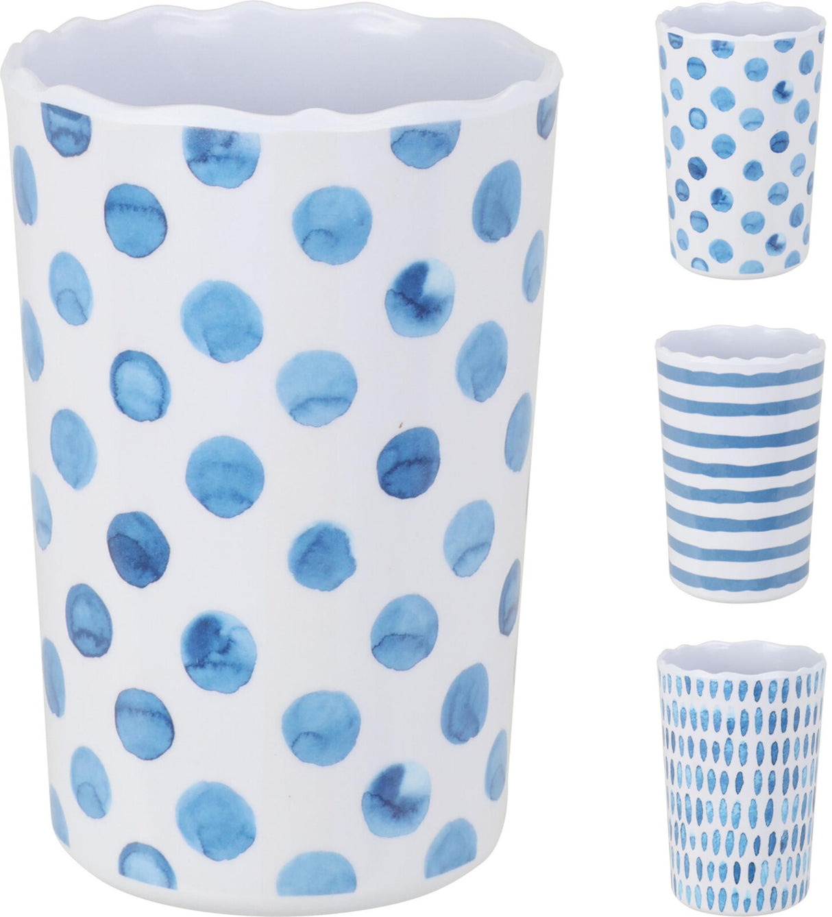 Meilimín cupán earraí tí den scoth 340ml ø8xh11cm 3 assorted