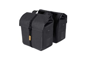 Basil Urban Dry Double Bicycle Bag - šedá, 50L