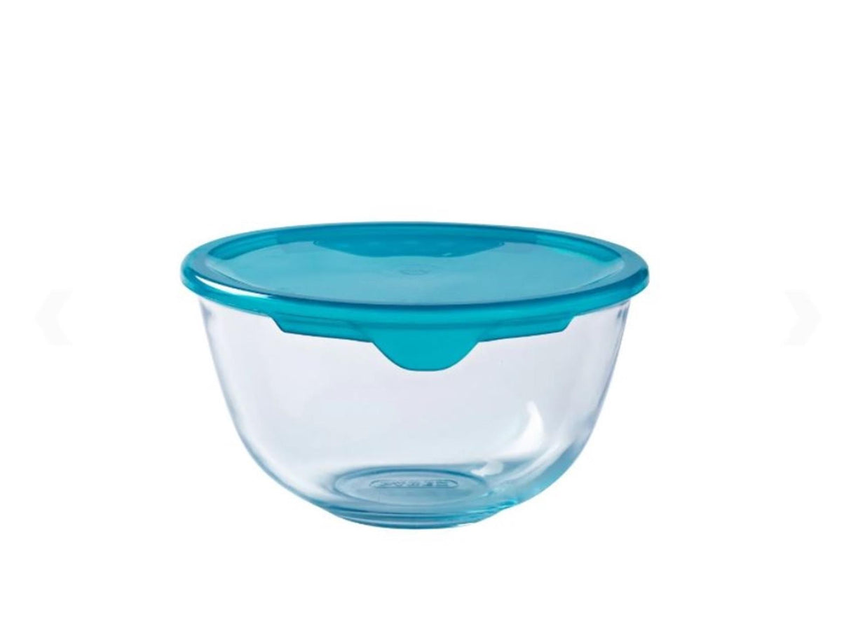 Pyrex mengkom met deksel 1l ø17cm