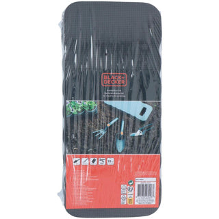 Set di giardino nero Decker a 4 in nero e Decker