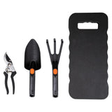 Set di giardino nero Decker a 4 in nero e Decker