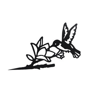 Boomsker Kolibri Black Metal 36x0,05x21 cm