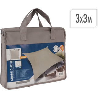 Schattentuch Quadrat 3 Meter Taupe