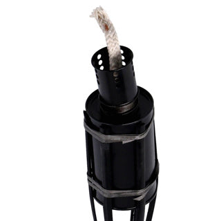 Esschert Design Taschenlampe Bambus schwarz 60cm