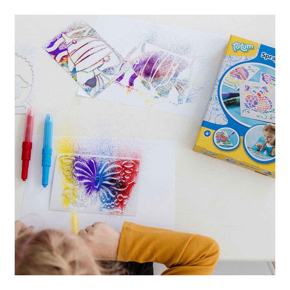 Totum making wind paintings