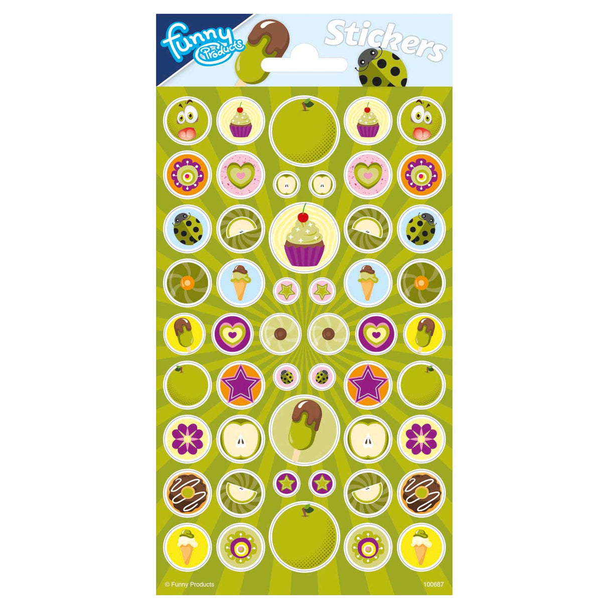 Totum sticker sheet with apple scent, 50th