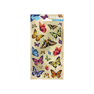 Totum Stickervel Glitter - Butterflies