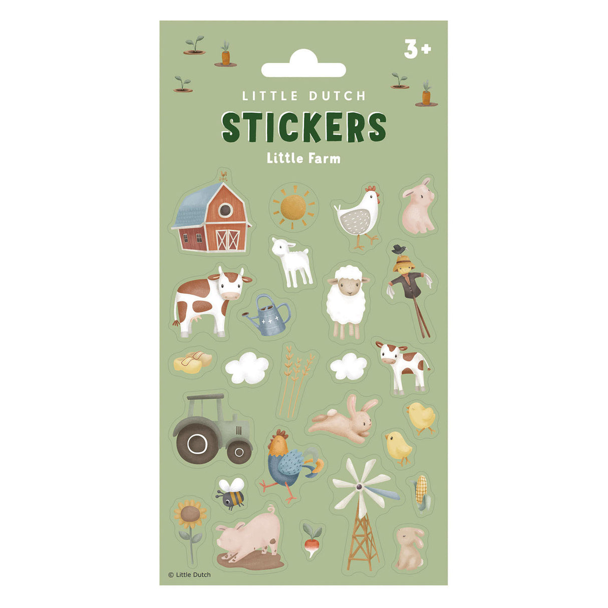 Kleng hollännesch Sticker kleng Bauerenhaff