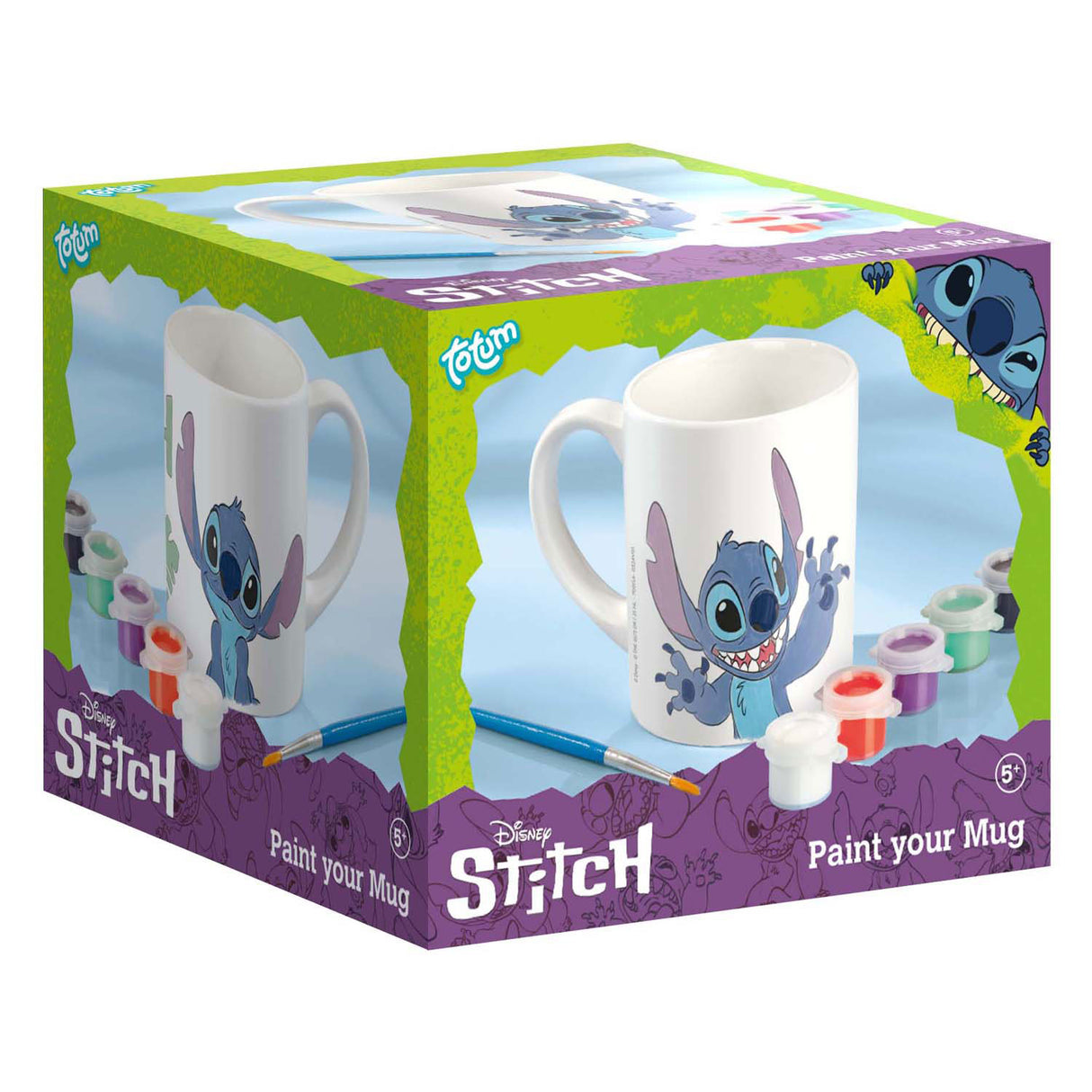 Totum verf je eigen mok stitch