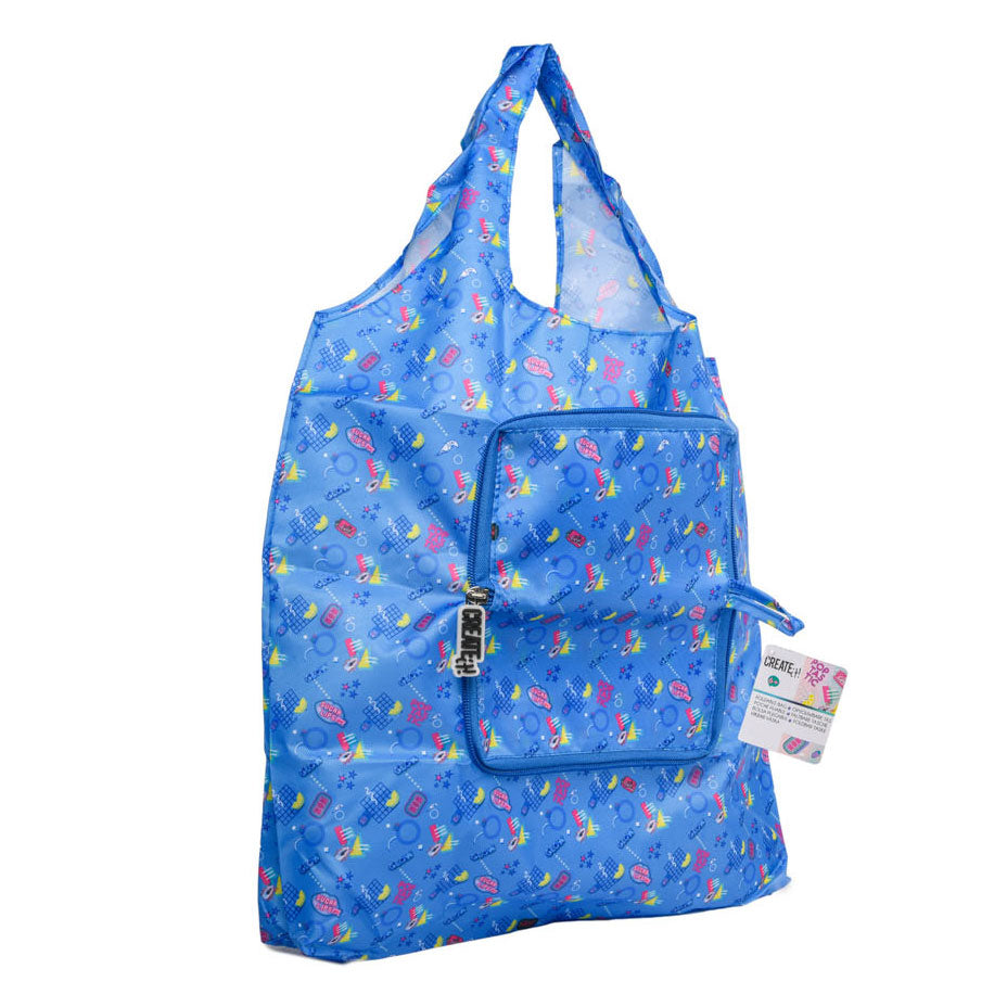 Skapa det! Poptastic Foldable Shopper Blue