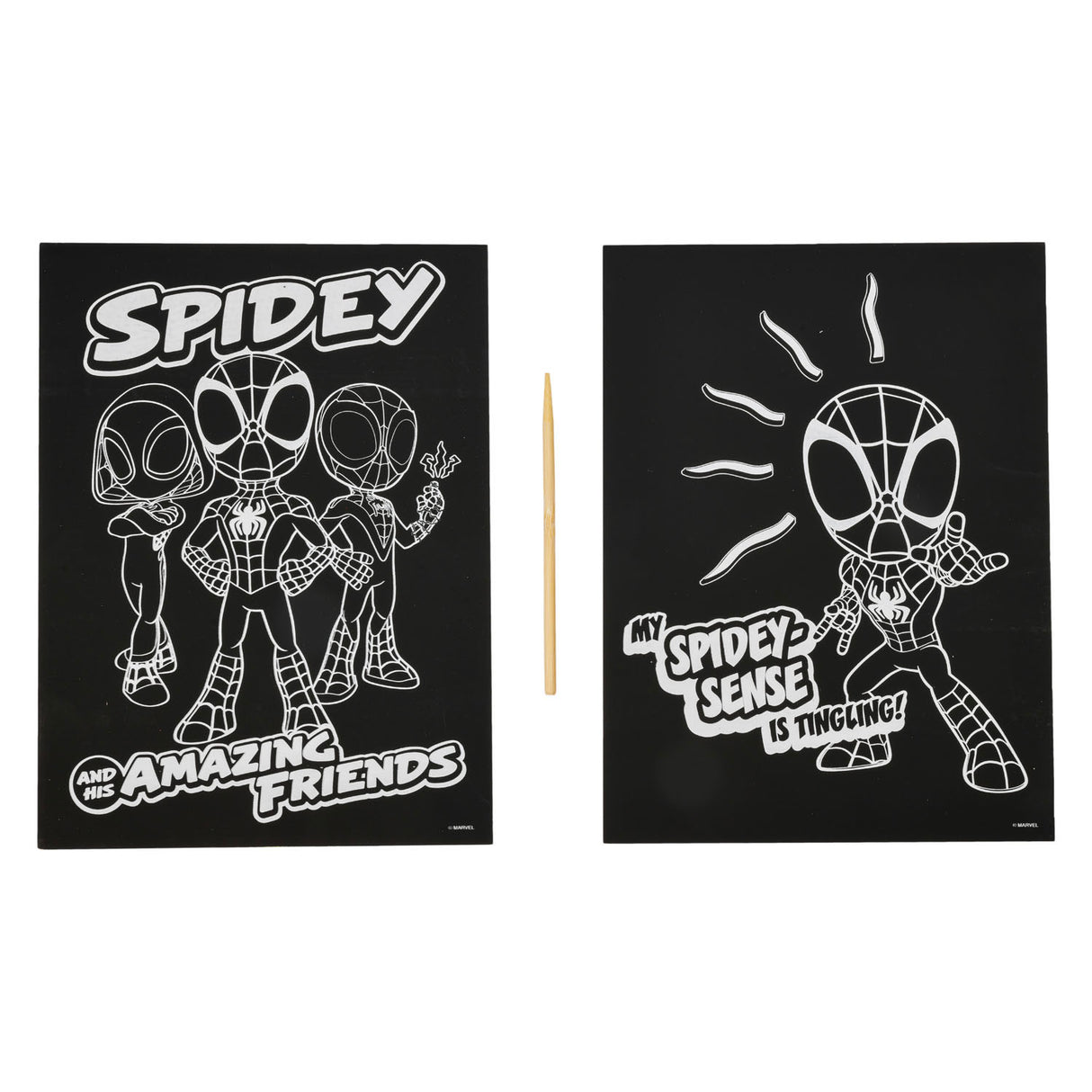 Art à gratter Spidey, 2 pièces.