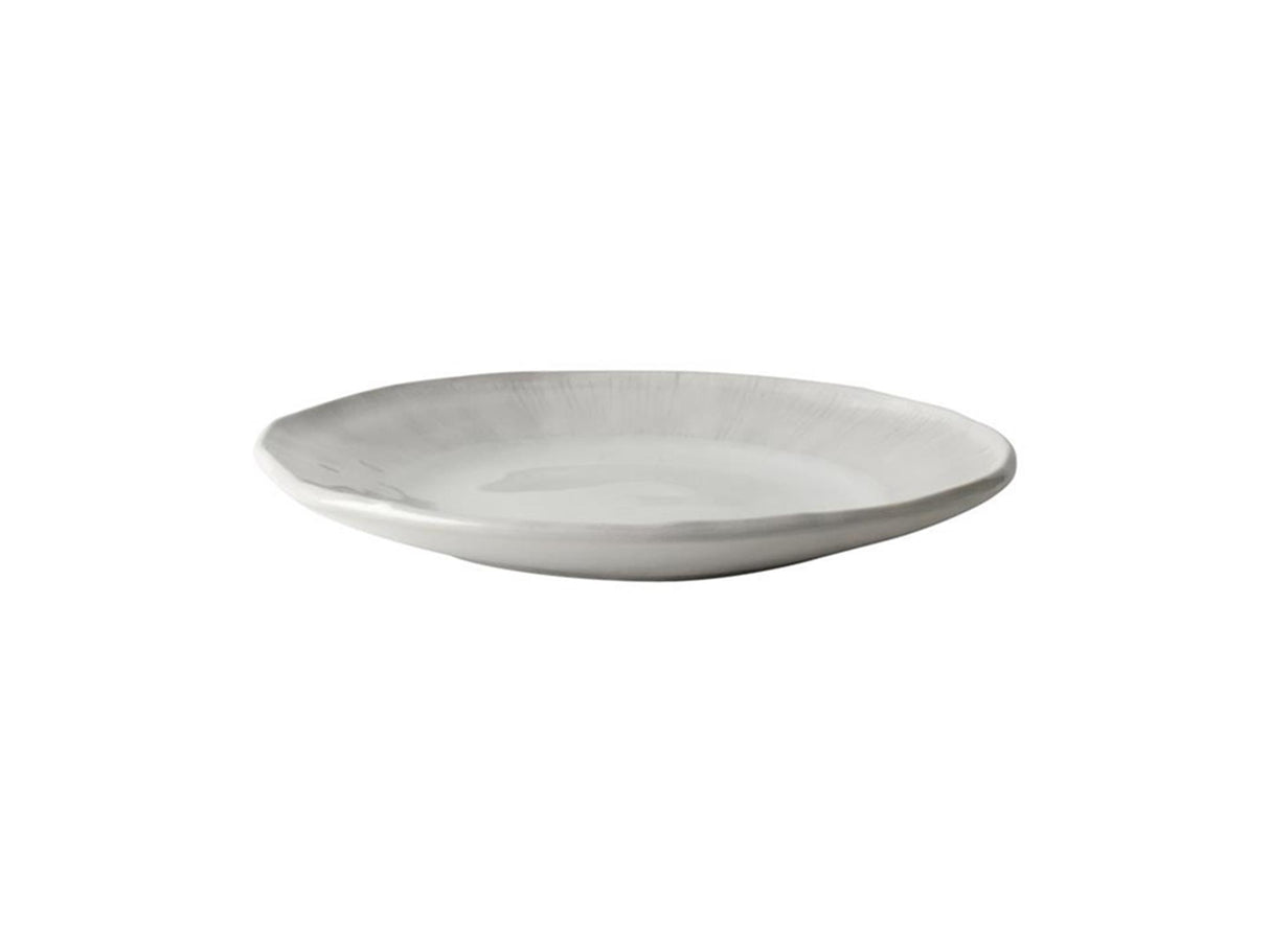 Dutch rose organic bord 21,5cm wit 4st