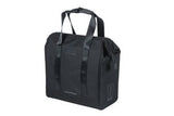 Basil Grand Bicycle Shopper - Acqua nera - Borsa di retrotti per biciclette elettriche, 23L