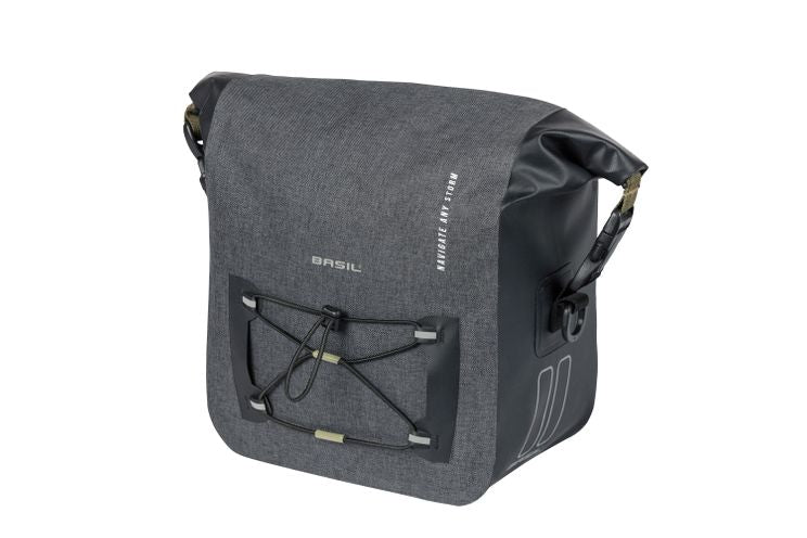 Basil Navigator Storm handlebar bag - sporty bicycle handlebar bag, waterproof, black