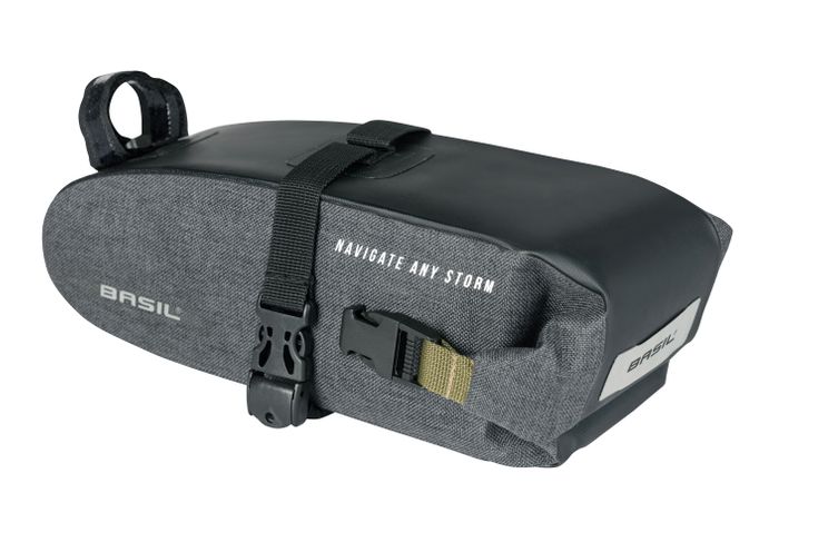 Basil Navigator Storm Seldle Borsa - Compact Bicycle Borsa - Unisex - Bicycle - Nero