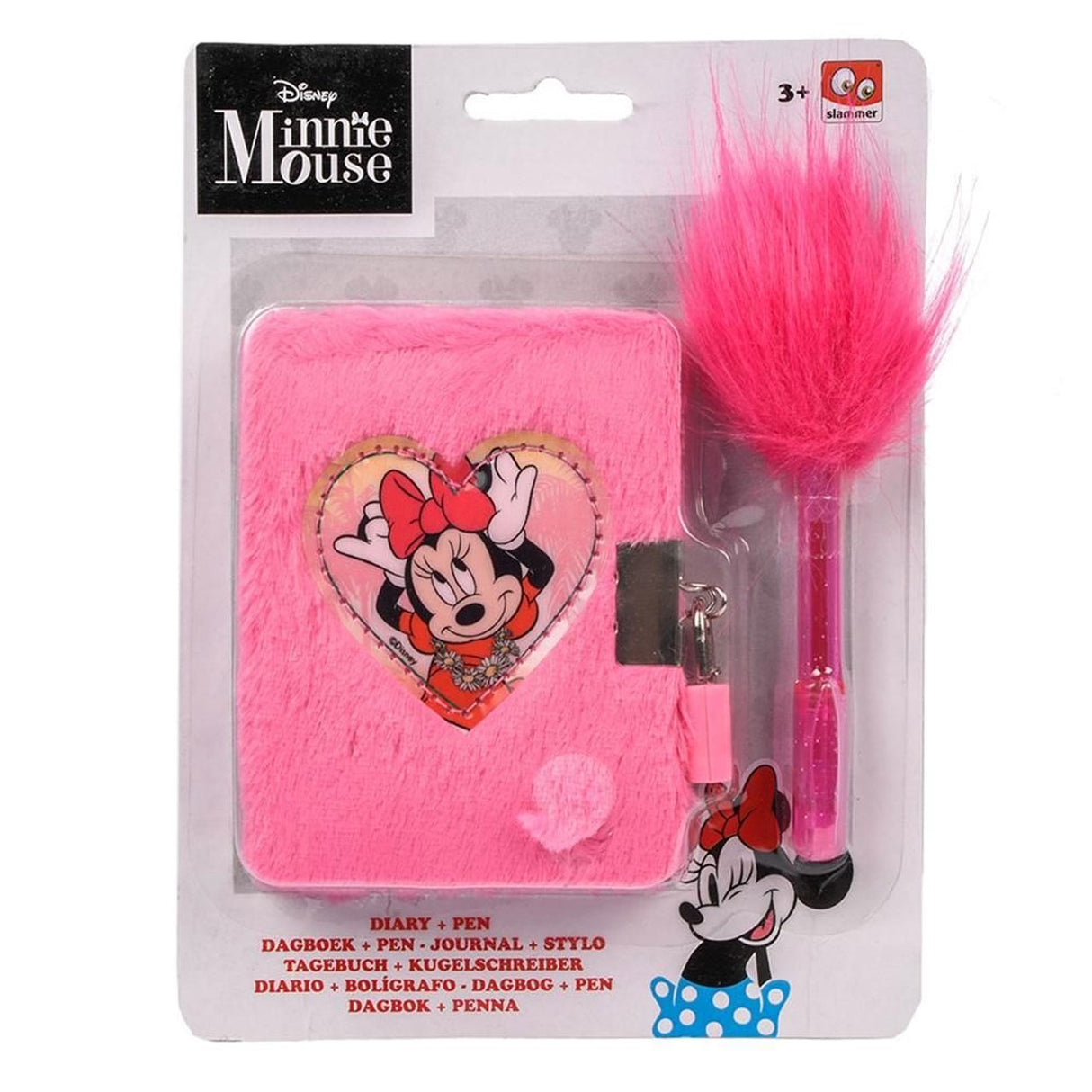 Slammer Minnie Diary Plush vč. Pero