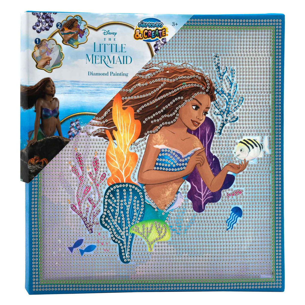 Canco der kleine Meerjungfrau -Diamantmalerei Canvas XL