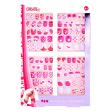Create it! artificial nails self-adhesive maxi set, 96 pcs