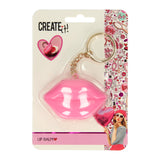 Create it! heart lip balm key ring