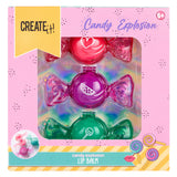 Create it! Candy lip balm cool box, 3st.