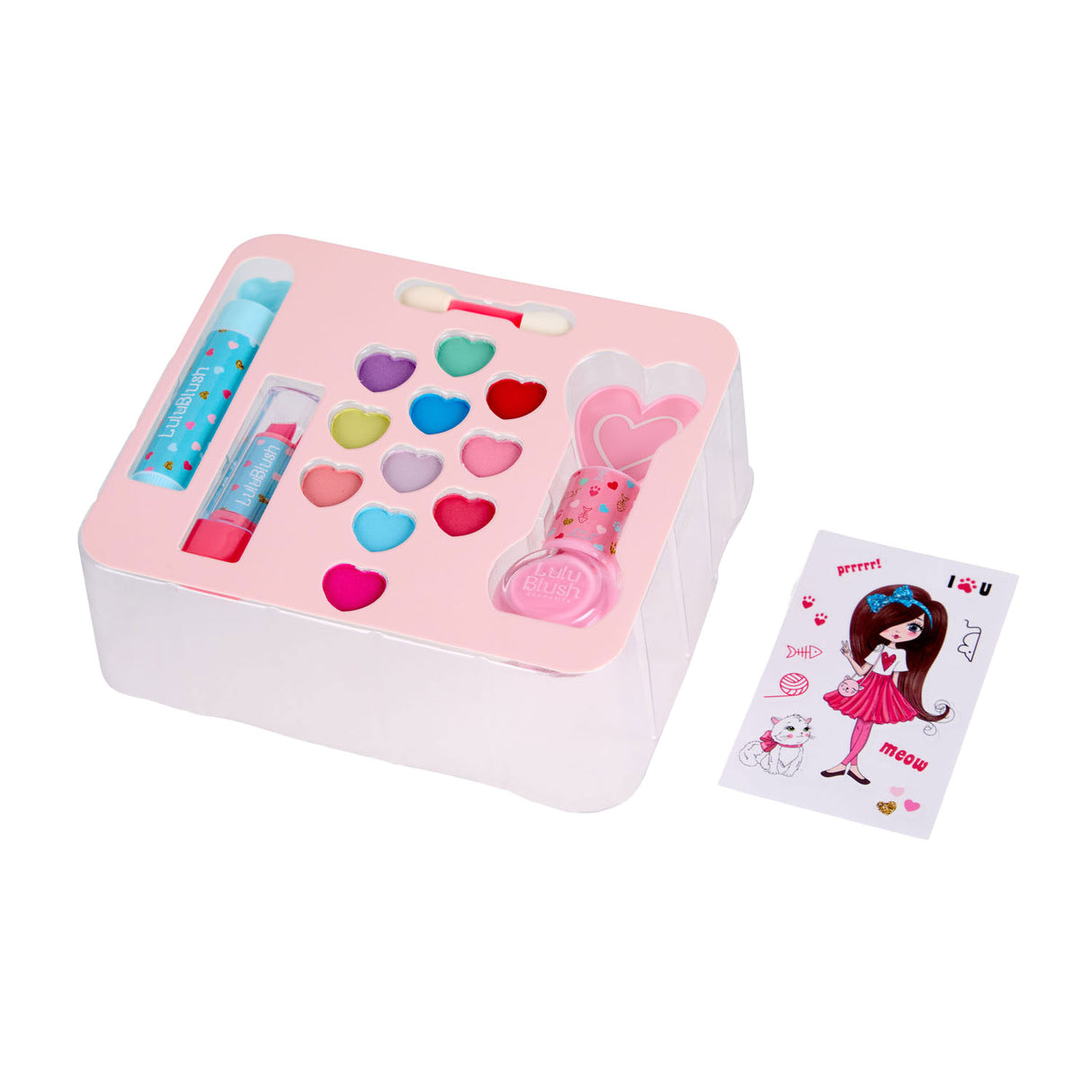 Canenco lulu blush make-up set in pewter case