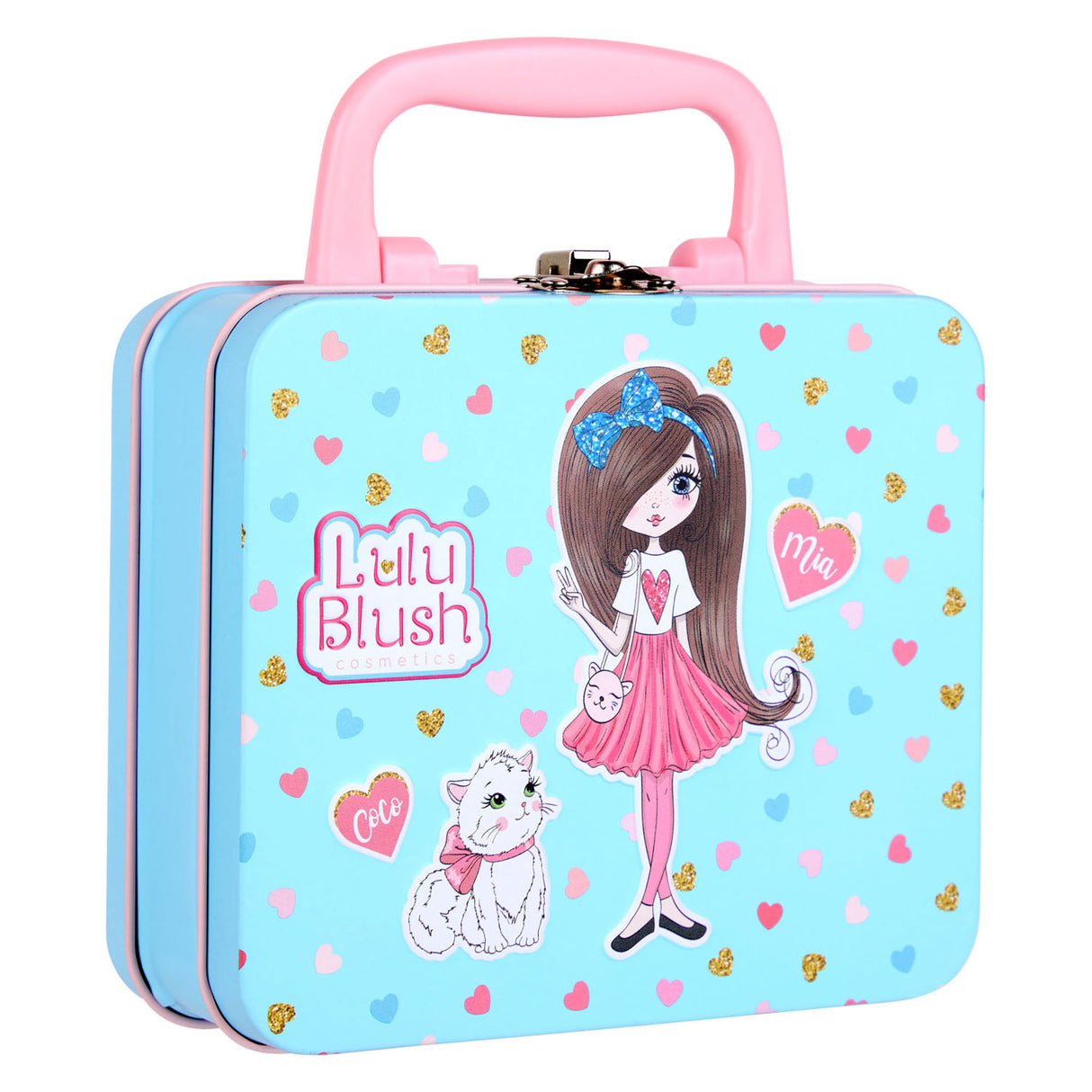 Canenco lulu blush make-up set in pewter case