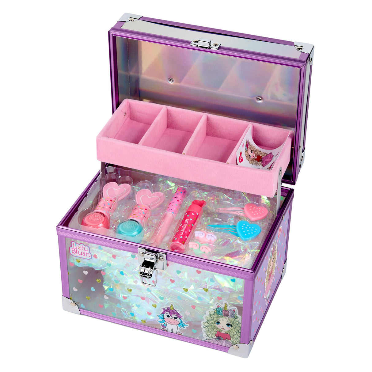 Canenco lulu blush trousse de maquillage transparente