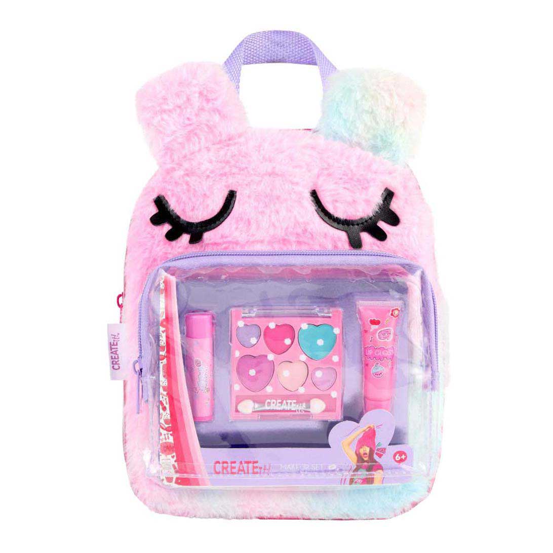 ¡Canenco lo crea! set de maquillaje en mochila esponjosa