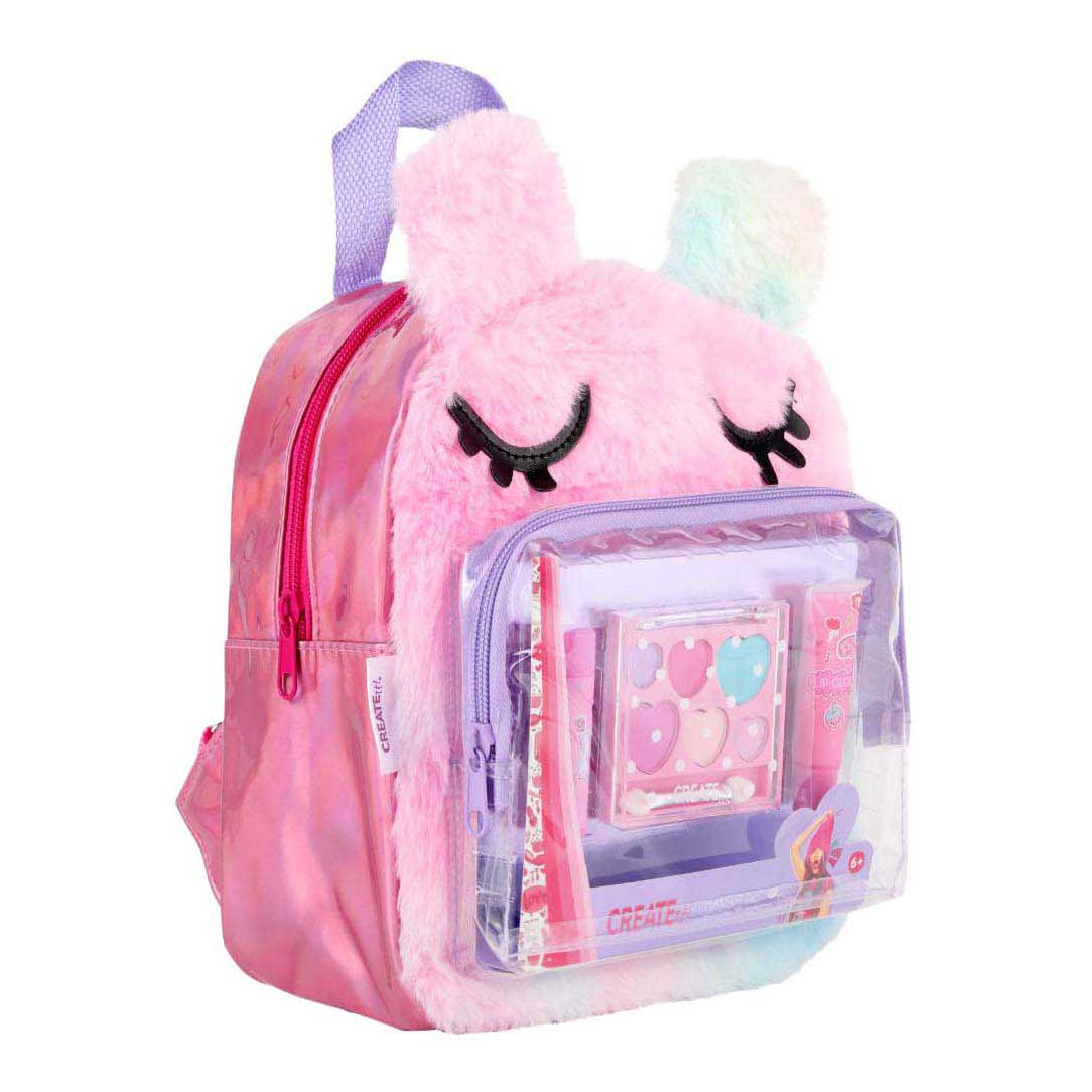 Canenco create it! make-up set in fluffy backpack