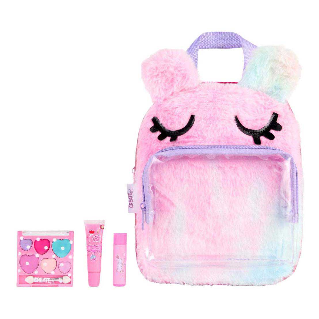 Canenco create it! make-up set in fluffy backpack