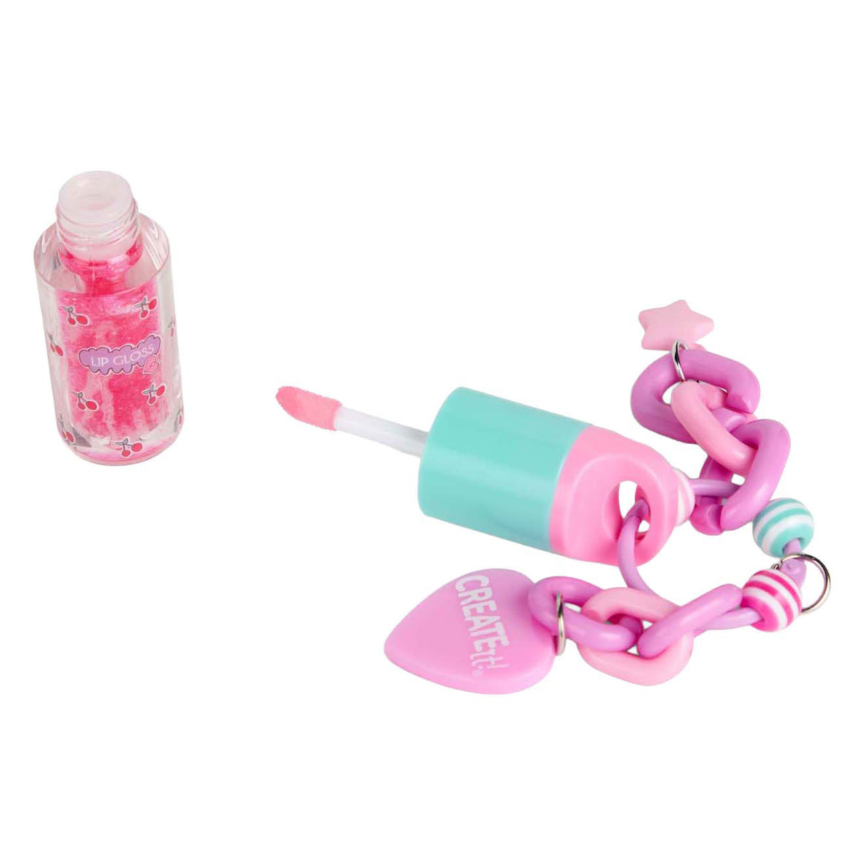 ¡Canenco lo crea! llavero grueso con brillo labial de belleza