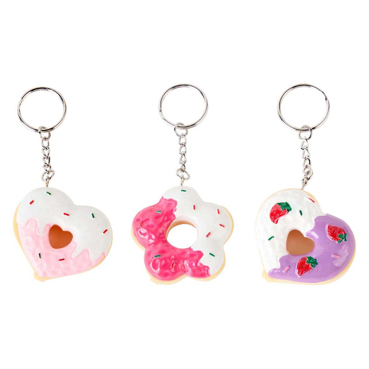 Canenco create it! candy explosion donut lip balm keychain