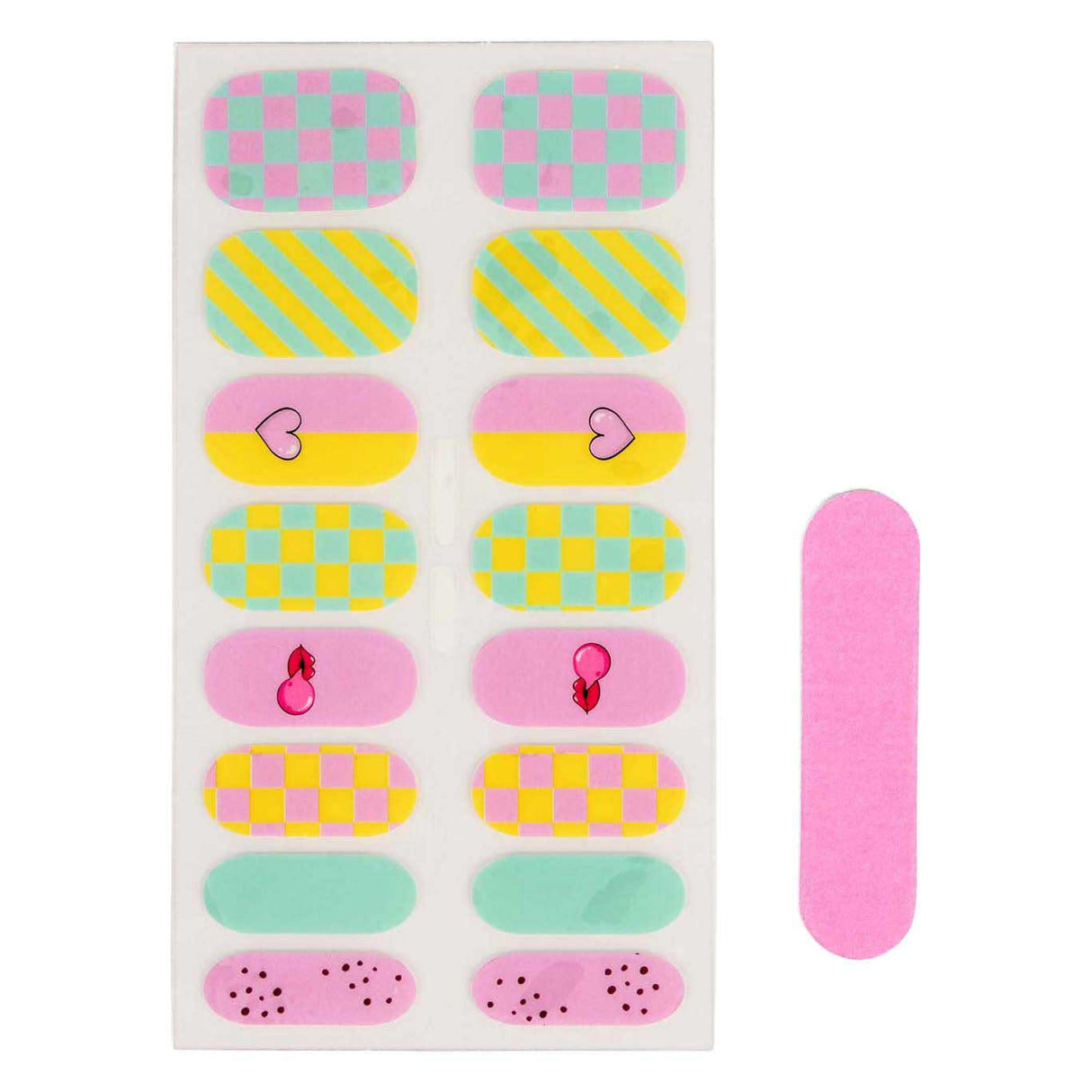 Canenco kreéiert et! Candy Explosioun kënschtlech Nagelsticker