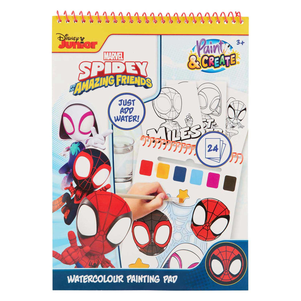 Canenco spidey vandmaling sæt bog | 6 stk