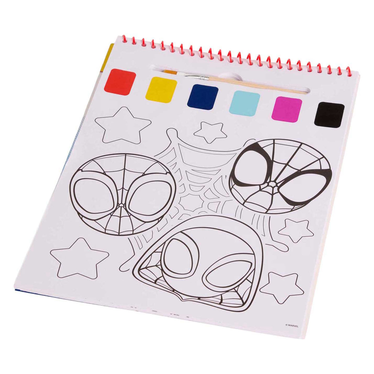 Canenco spidey water paint set book | 6 pieces