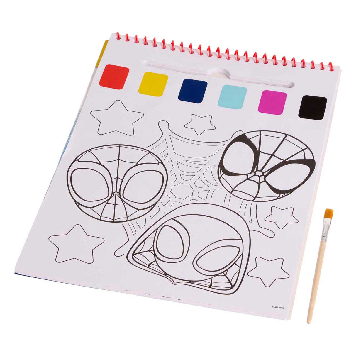 Canenco spidey water paint set book | 6 pieces