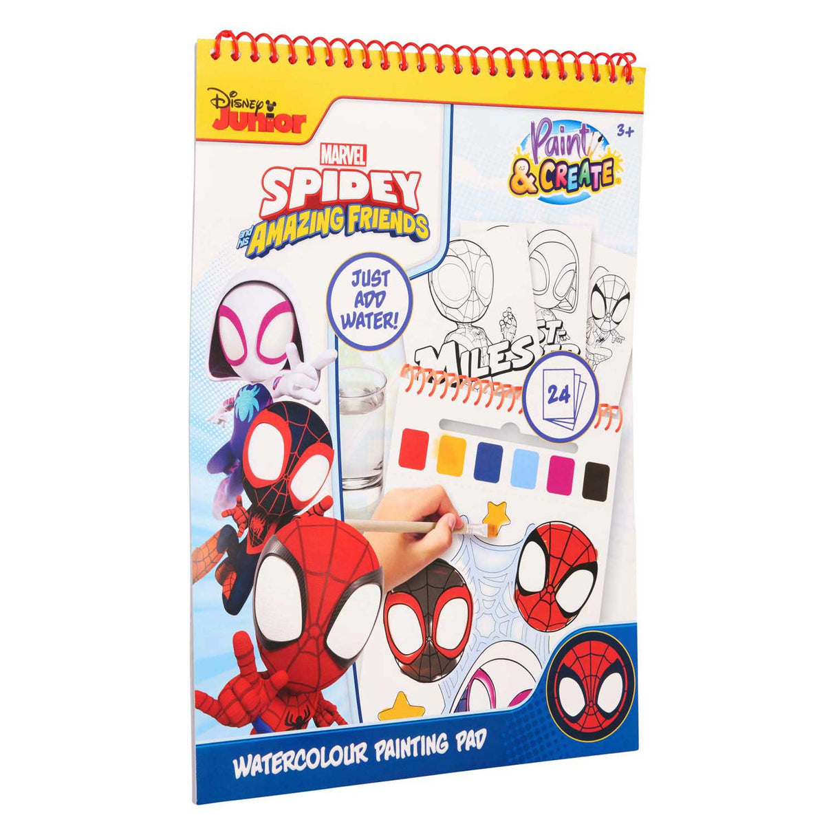 Spidey Water paint set book