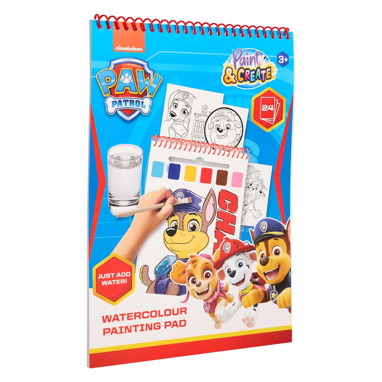 Canenco Paw Patrol Wasserfarben-Set-Buch | 6 Stück
