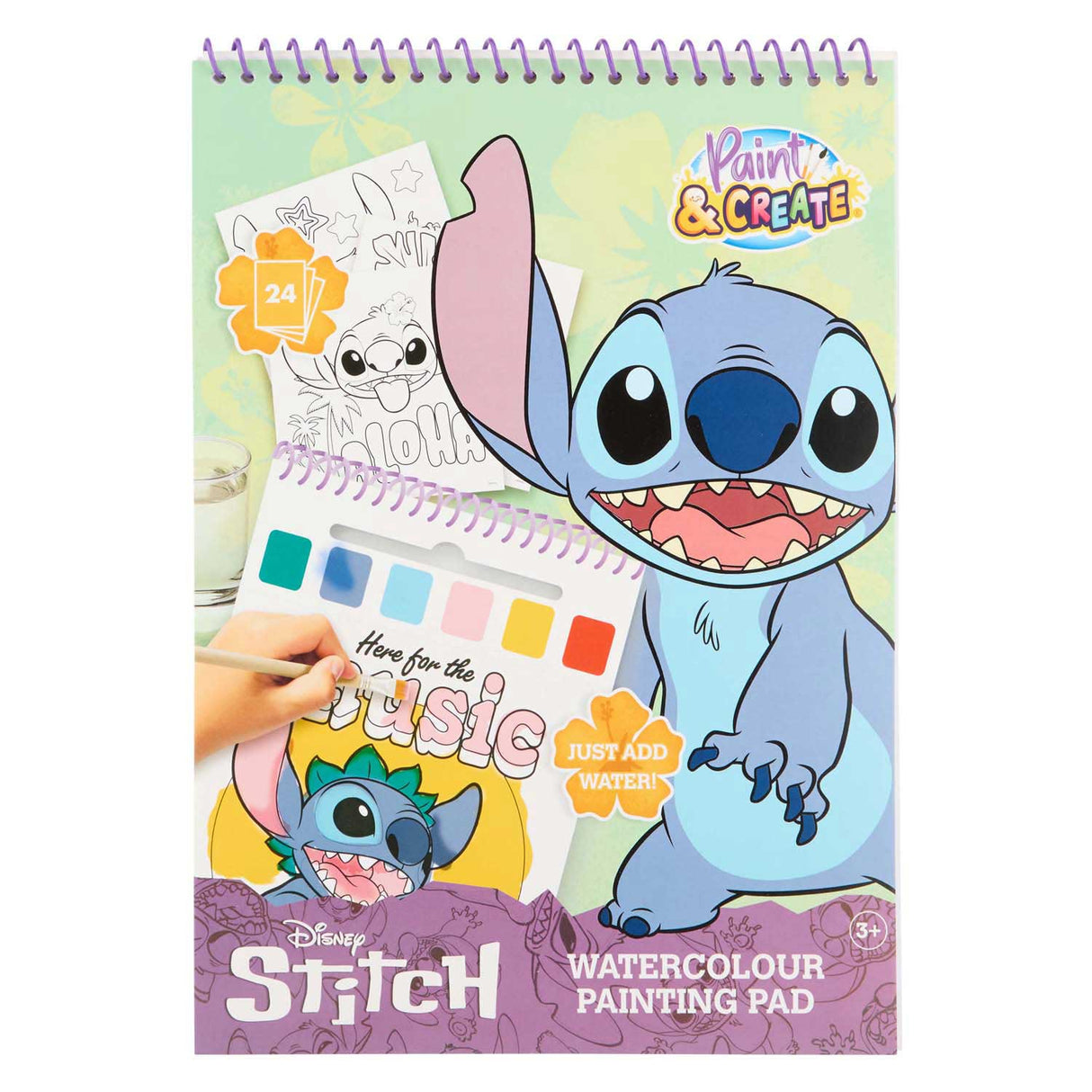 Canenco stitch akvarel malebog | 6 stk