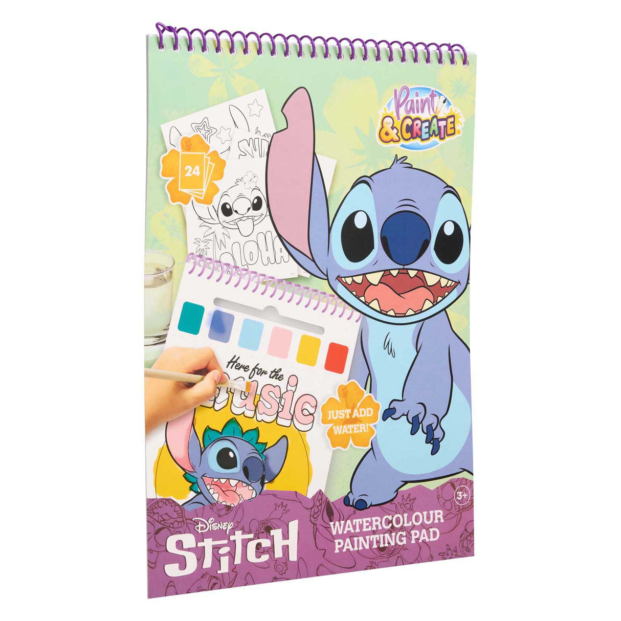 Canenco stitch watercolor coloring book | 6 pieces