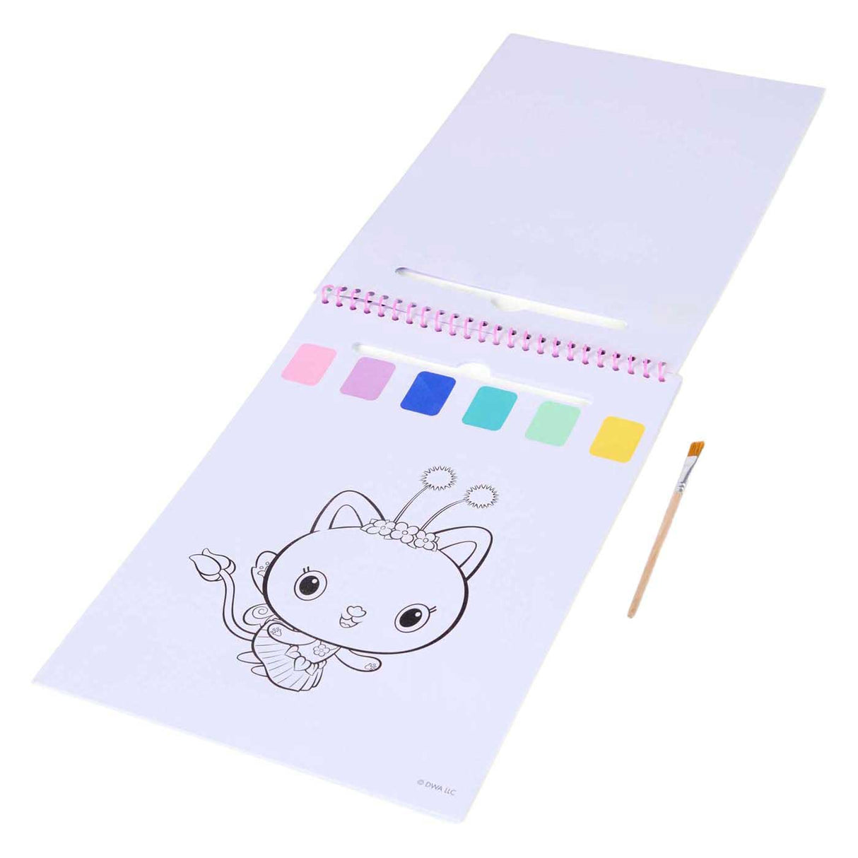 Canenco Gabby's Dollhouse Watercolor Set Book - Incl. Brush