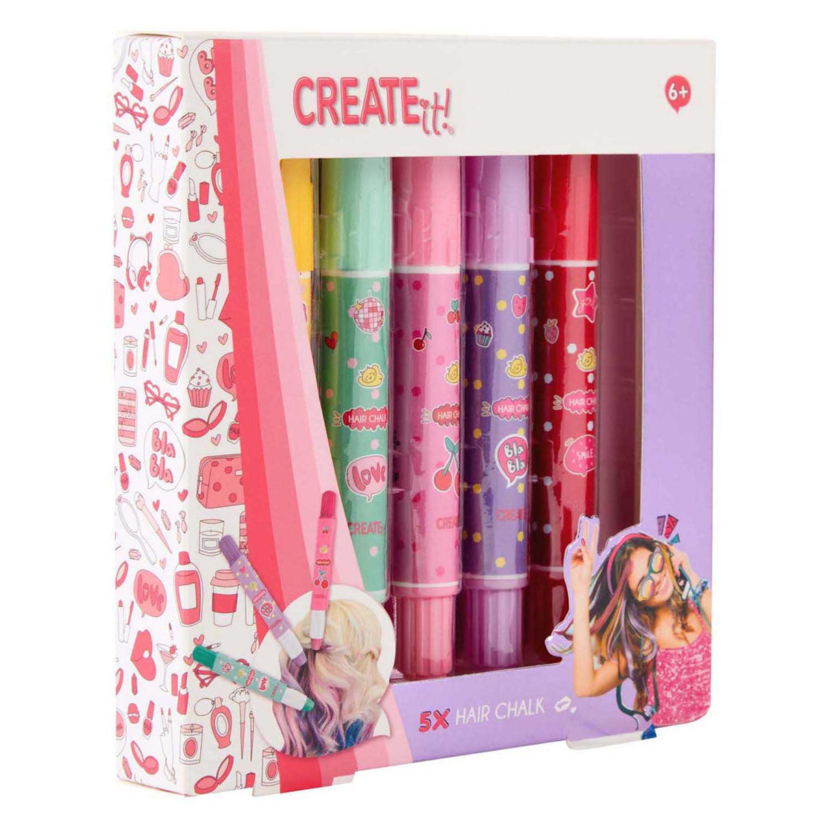 Create it! hair chalk pens, 5st