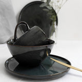 Dutch rose serenity mok blauw 250ml 4st