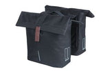 Basil Double Fietstas City Mik 28-32 Liter - Black