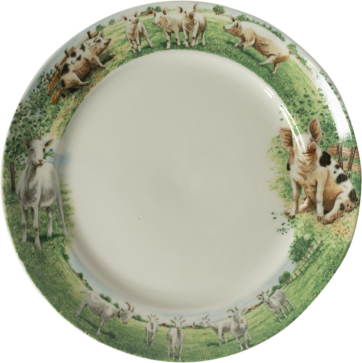 Wiebe van der zee wiebe's farm bord geit varken ø25cm 6st