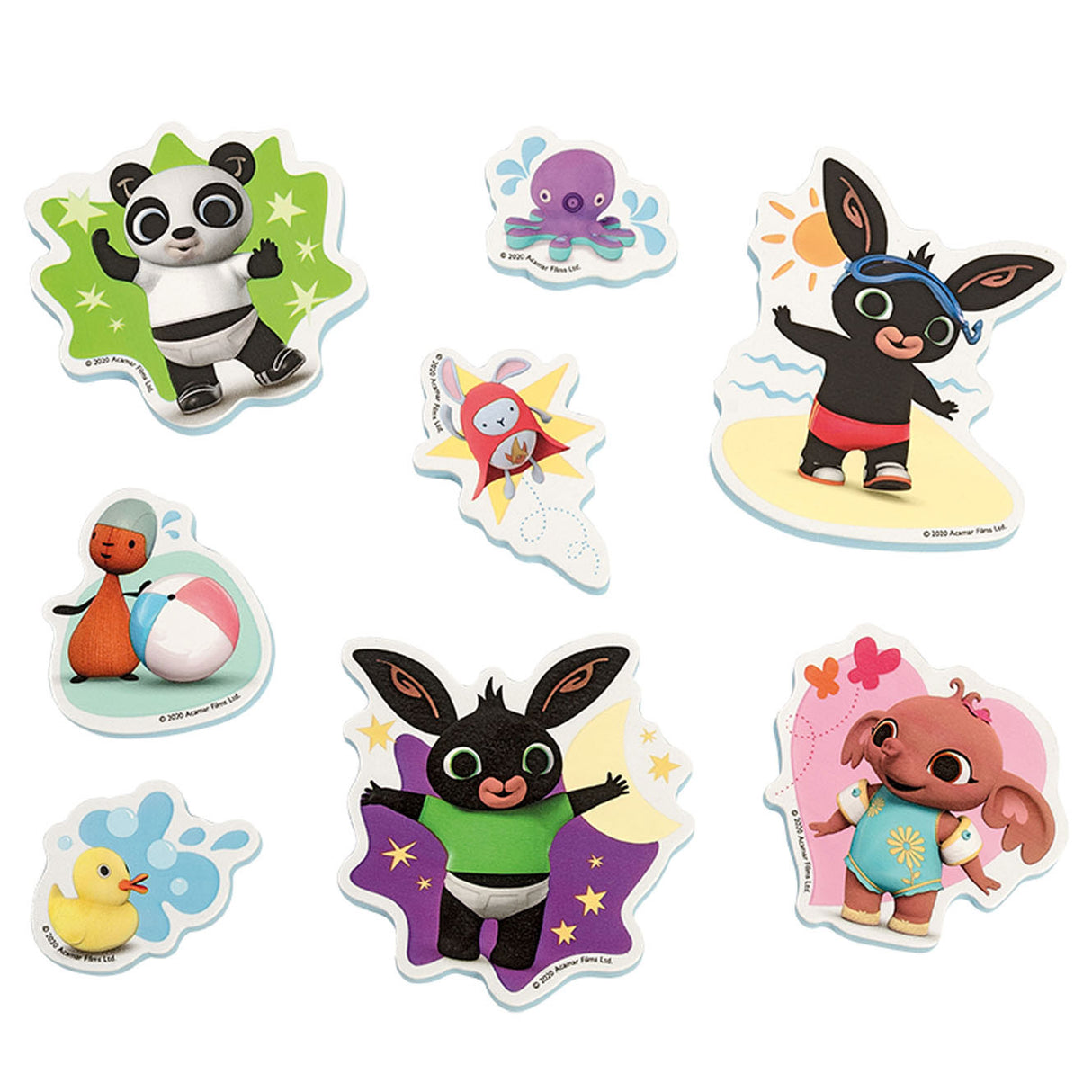 Bambolino Toys Bing Bath Bath Figuras, 8dlg.
