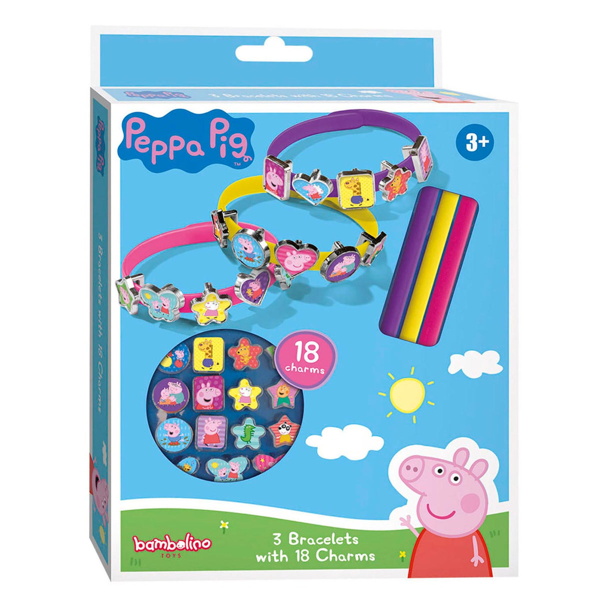 Peppa gris glidende armbånd