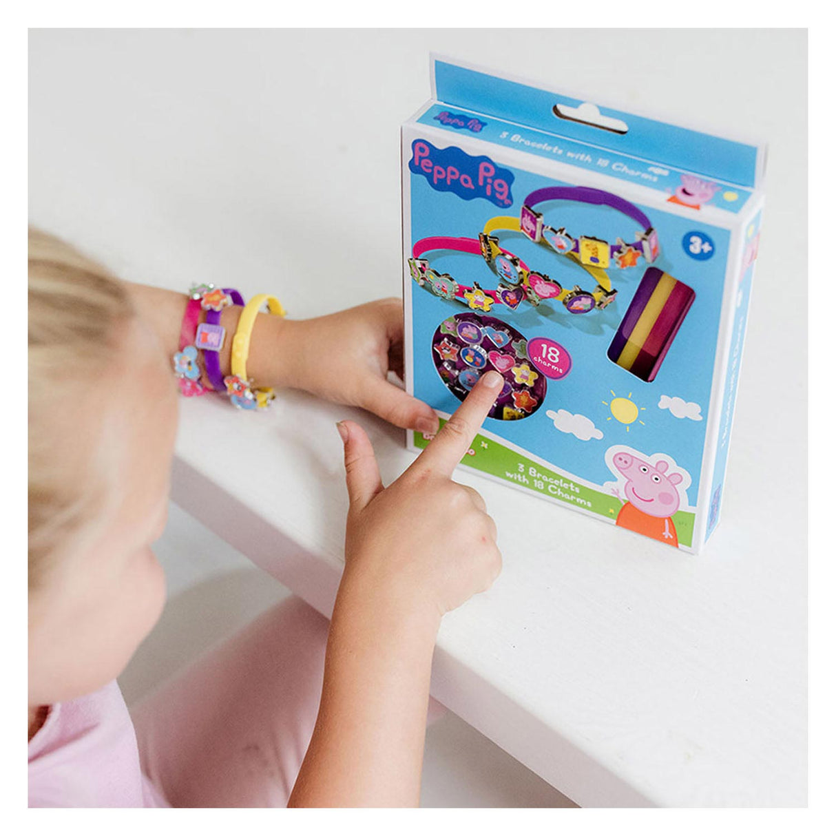 Peppa gris glidende armbånd
